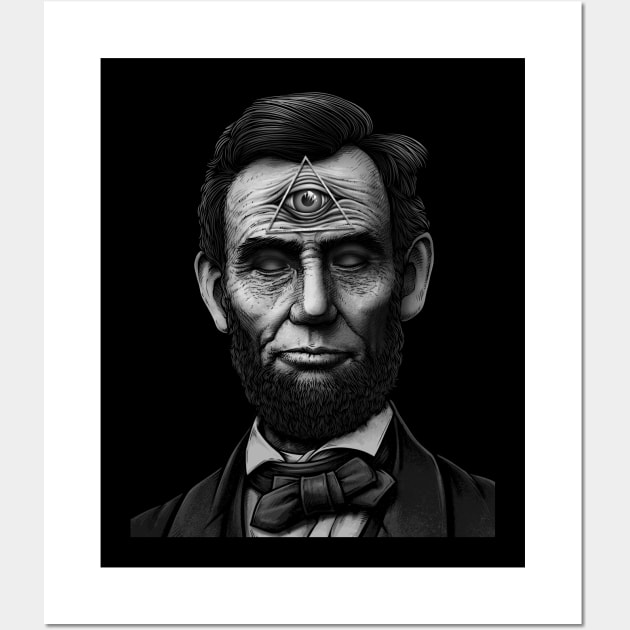 Third Eye of Abraham Lincoln Wall Art by LillyRise